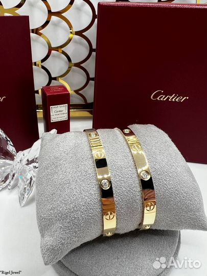 Браслет Cartier Love (4 бриллианта)