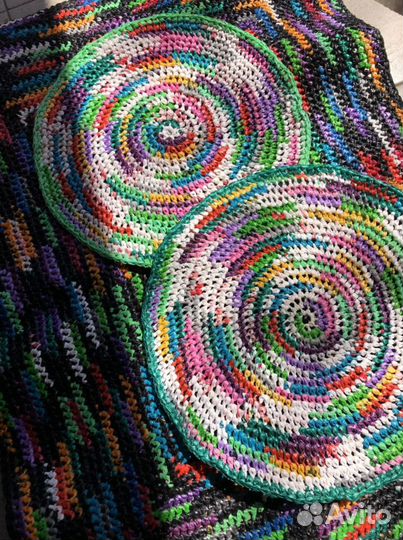 Вязаные коврики