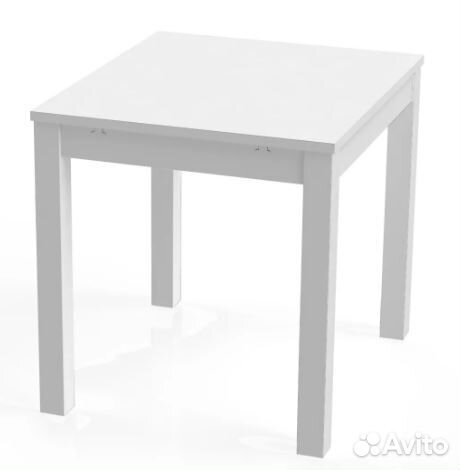 Вардиг С Стол обеденный раздвижной, белый, 80/120х74х70 см