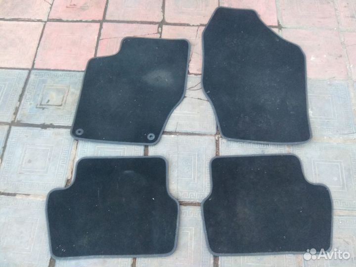 Пежо 408 Коврики Ворсистые велюровые тканевые