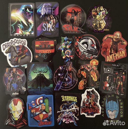 Наклейки неоновые Marvel (скпергерои)
