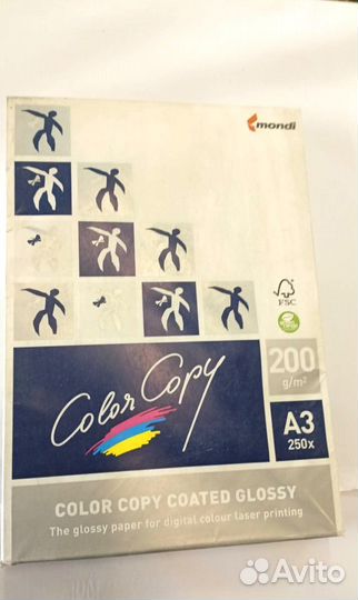 Бумага Color copy coated glossy А3 200 г/м2 250 л