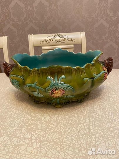 Керосиновая лампа майолика