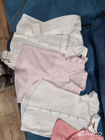 Блузка школьная для девочки 122-134-140-146