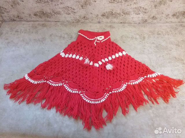Продам или обменяю Пончо ручной вязки, крючком. Но