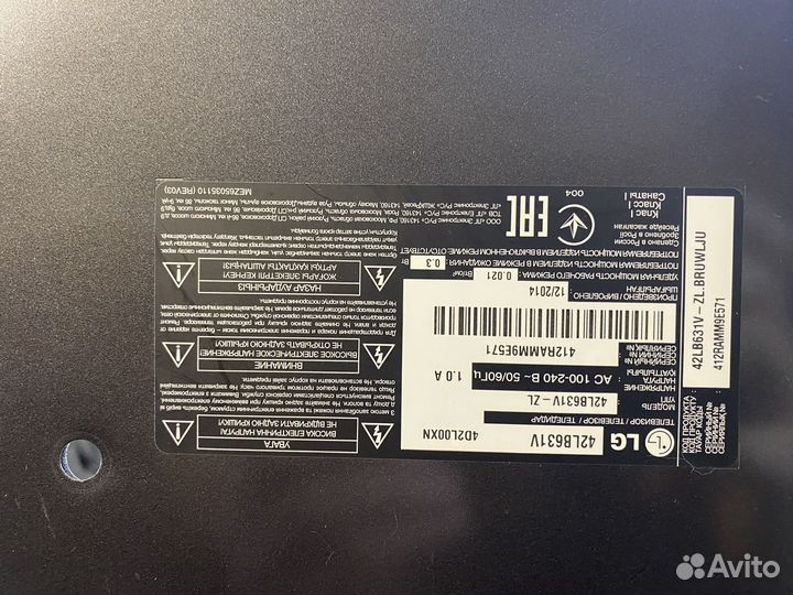 Плата от телевизора LG42LB631V