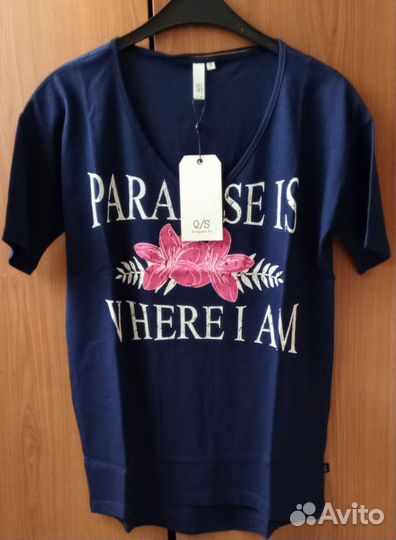 Футболка Q/S(by S Oliver), р.44. Новая, оригинал