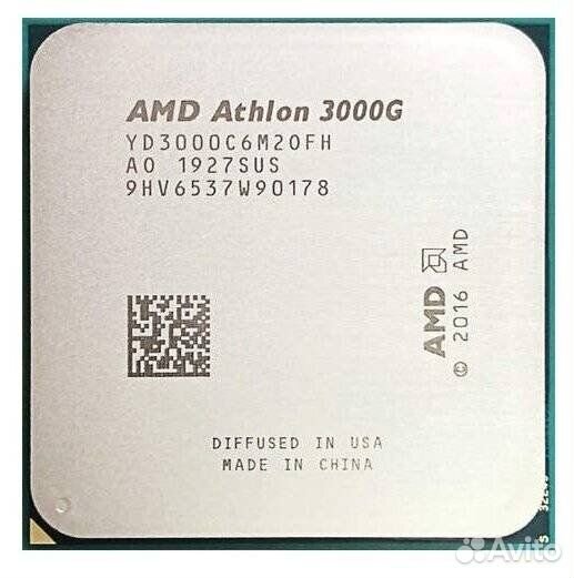 Процессор AMD Athlon 3 3000G OEM YD3000C6M2OFH