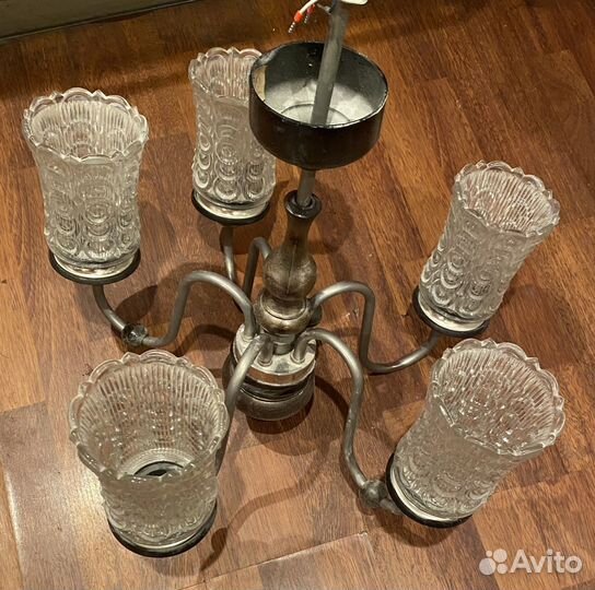 Люстра СССР 5 плафонов