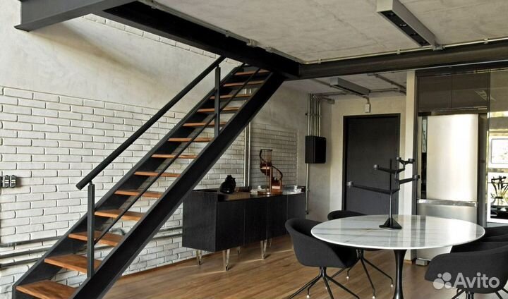 Лестница прямая под ключ