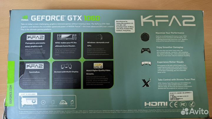 Видеокарта gtx 1060 6gb