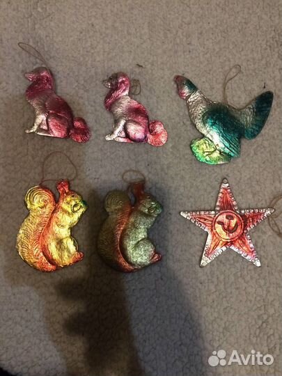 Елочные игрушки винтаж