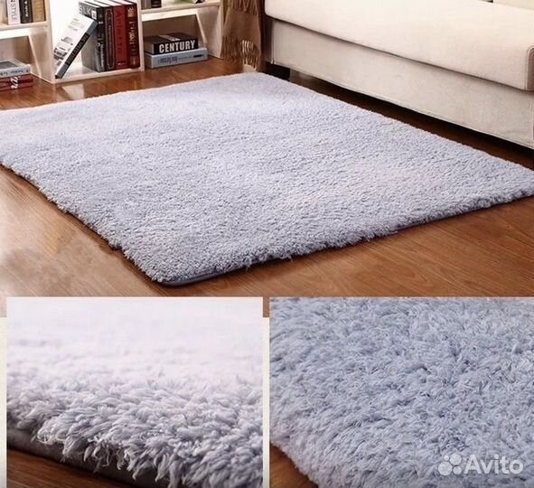 Меховой ковер на пол 110*160