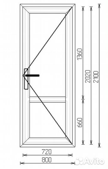 Дверь из пвх входная