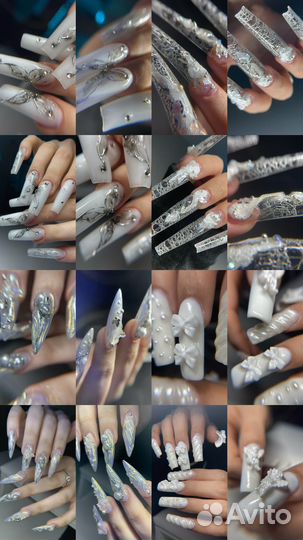 Крейзи маникюр наращивание ногтей