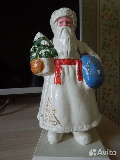 Дед Мороз 1956 г.папье-маше из Каталога