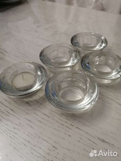 Подсвечник IKEA стекло