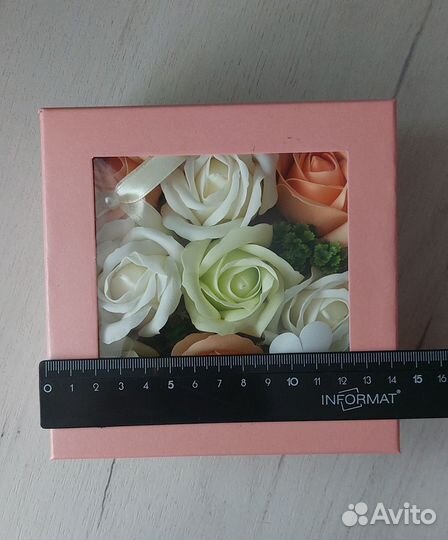 Цветы из мыла в коробочке