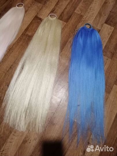 Волосы для наращивания на резинке