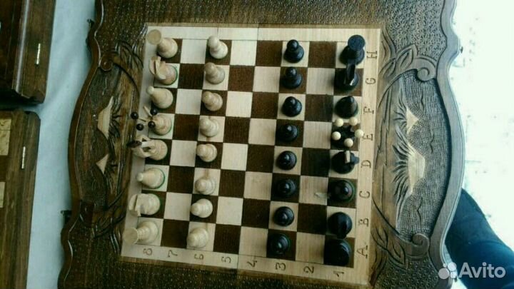 Продаю нарды шахматы резные