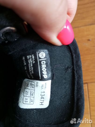 Кеды женские красные cropp 36