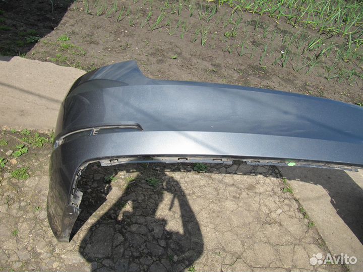 Задний бампер Skoda Octavia A7 аварийный
