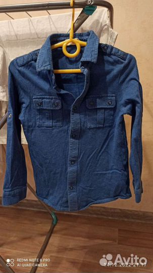 Рубашка для мальчика 110 116 hm