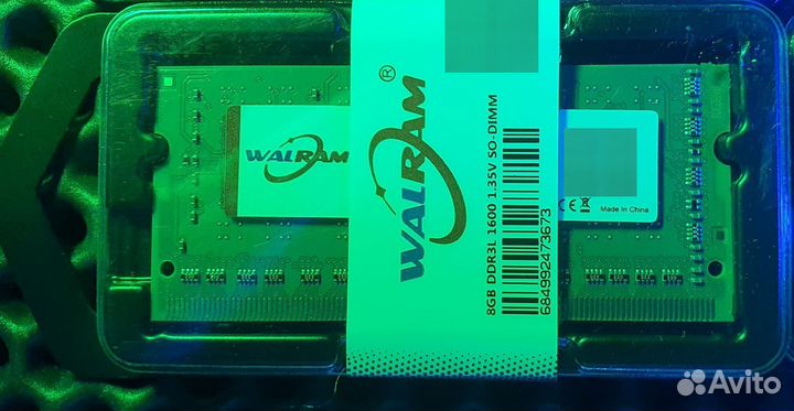 Озу ddr3l SO-dimm 16Gb (2x8) 1600MHz для ноутбука