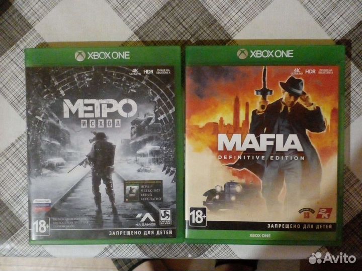 Игры на xbox One metro исход и Mafia