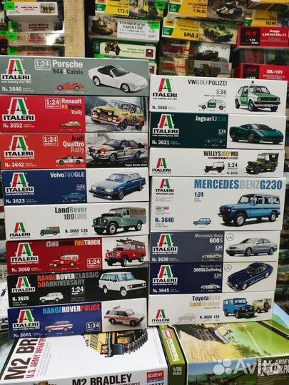 Сборные модели автомобилей 1 24