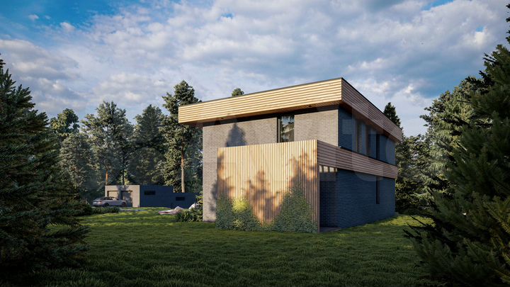 Коттедж 190,7 м² на участке 15 сот.