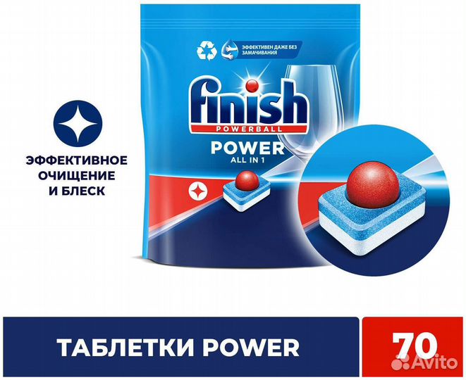 Таблетки для посудомоечных машин финиш