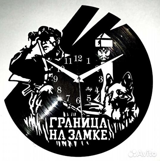 Часы ручной работы из виниловых пластинок