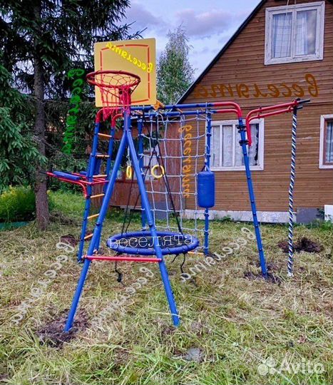 Детская спортивная площадка с брусьями Юный атлет