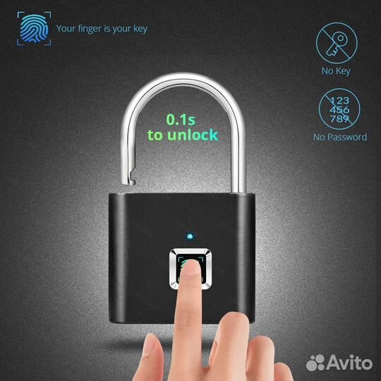 Замок с дактилоскопическим сканером