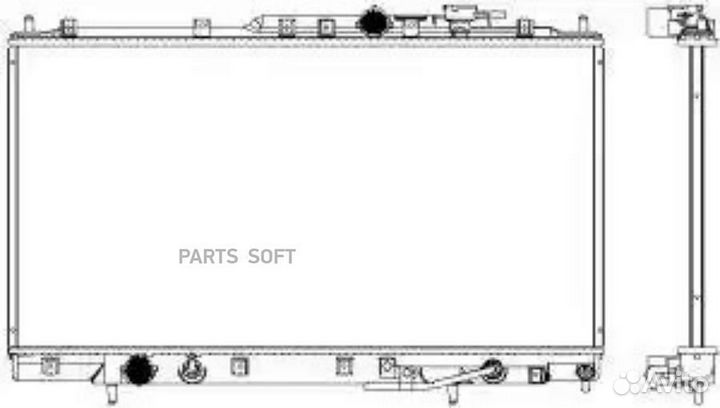 Радиатор охлаждения Митсубиси Галант 96-03