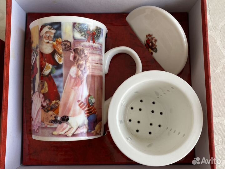 Кружка подарочная чашка с блюдцем