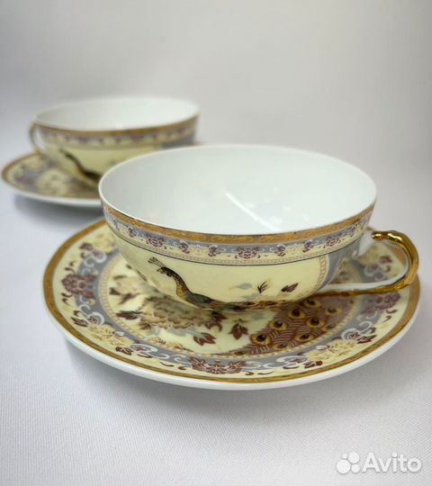 Чайная пара костяной фарфор