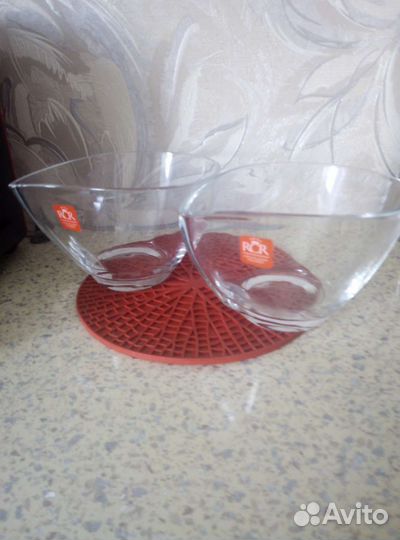 Набор салатников, хрусталь и стекло