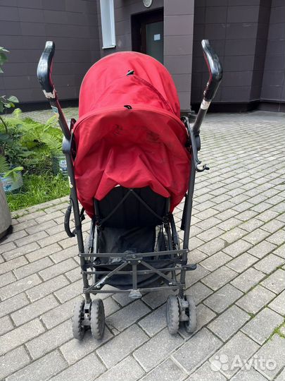 Коляска трость красная