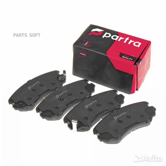 Partra BP6170 Колодки тормозные дисковые перед пра
