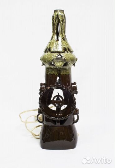 Лампа - светильник Пряничный домик, керамика, высо