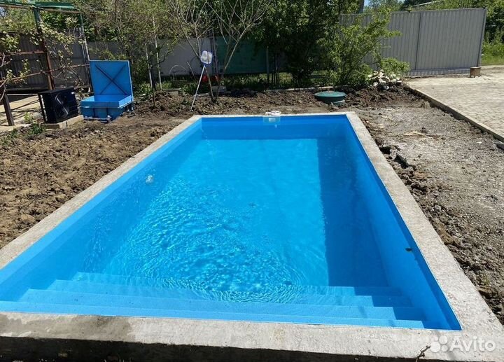 Бассейн с лестницей 4м*3м*1,5м