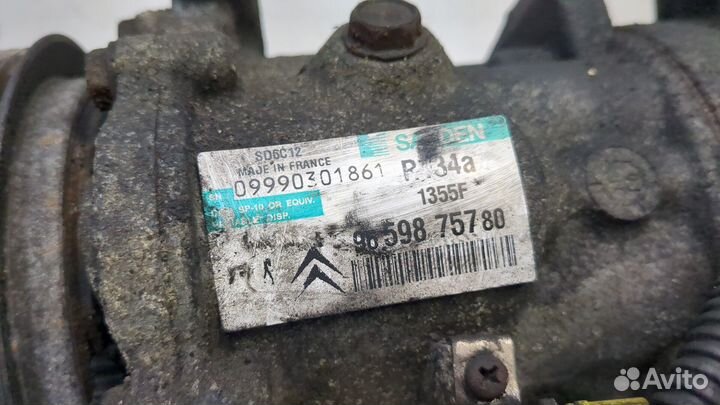 Компрессор кондиционера Peugeot 207