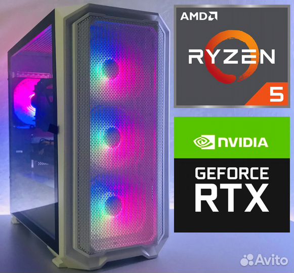 Игровой системник Ryzen 5 5500/16GB/RTX 3060 Ti