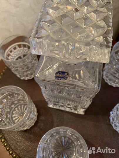 Хрустальный штоф Bohemia