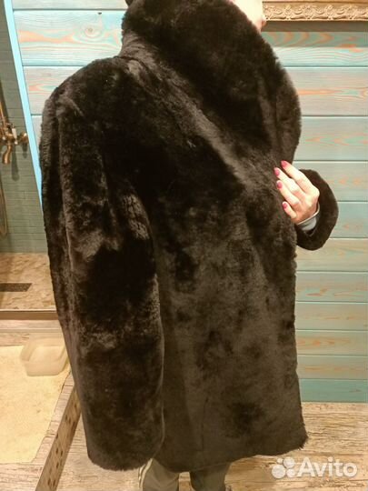 Шуба натуральная цигейковая