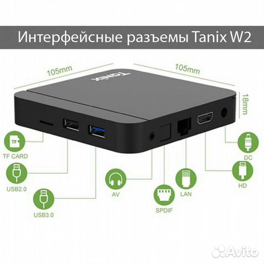 Android tv приставка Tanix W2 2/16 Новая