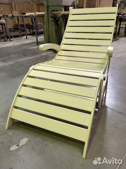 Лежак шезлонг из влагостойкой фанеры