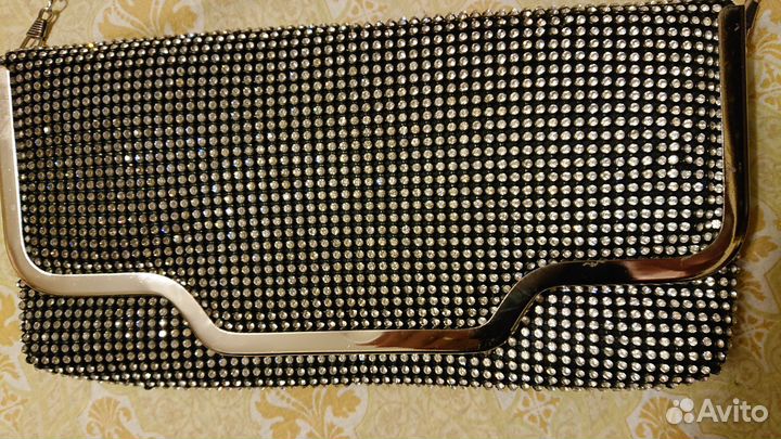 Сумка клатч женская вечерняя коктейльная черная